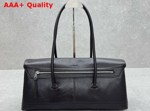 Lemaire Shoulder Gear Bag in Espresso Glossy Vegetable Leather Replica