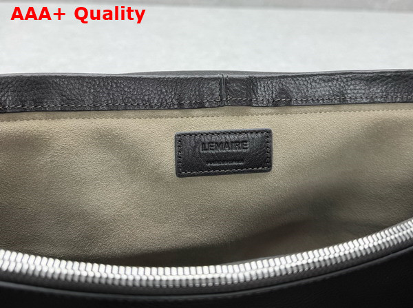 Lemaire Shoulder Gear Bag in Espresso Glossy Vegetable Leather Replica