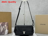 Lemaire Small Gear Bag Espresso Glossy Vegetable Leather Replica