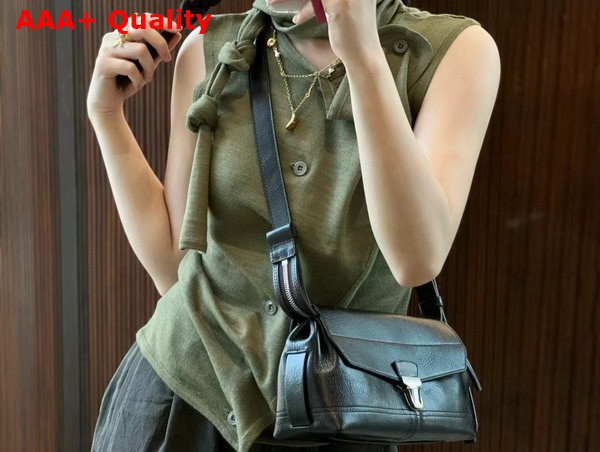 Lemaire Small Gear Bag Espresso Glossy Vegetable Leather Replica