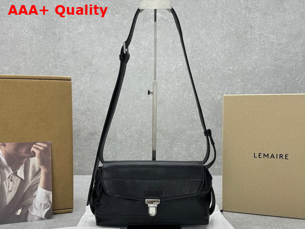 Lemaire Small Gear Bag Espresso Glossy Vegetable Leather Replica