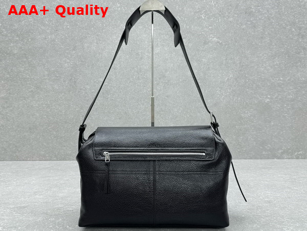 Lemaire Week End Gear Bag Espresso Glossy Vegetable Leather Replica