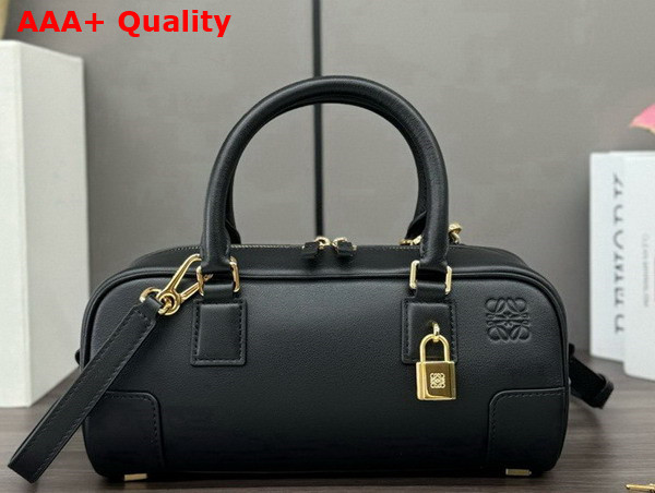 Loewe Amazona 23 Cropped Bag in Black Nappa Calfskin Replica