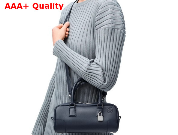 Loewe Amazona 23 Cropped Bag in Deep Navy Nappa Calfskin Replica