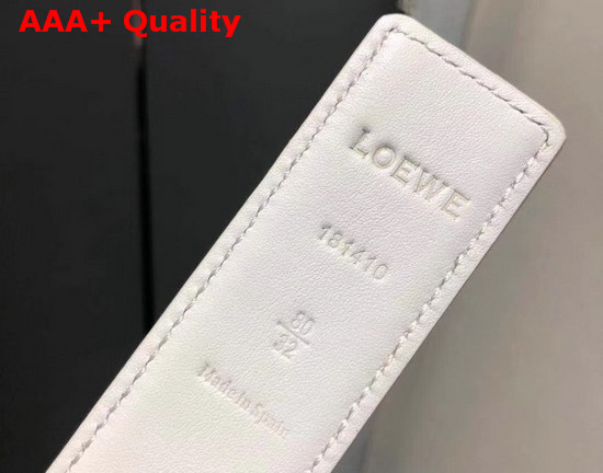 Loewe Anagram Belt 32cm Beige Grained Calfskin Replica