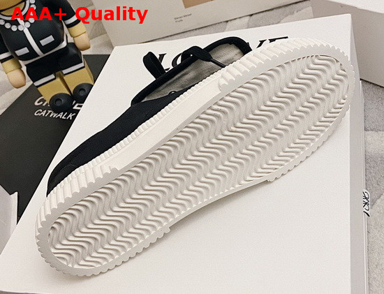 Loewe Anagram Flap Sneaker in Black Canvas Replica