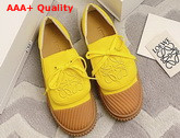 Loewe Anagram Flap Sneaker in Yellow Canvas Replica