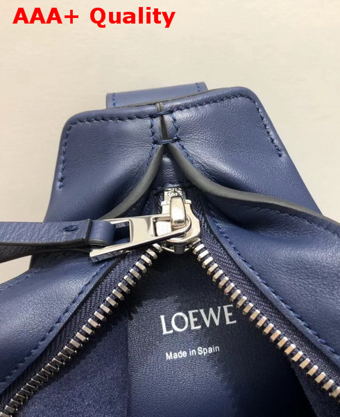 Loewe Anton Backpack Navy Blue Classic Calf Leather Replica