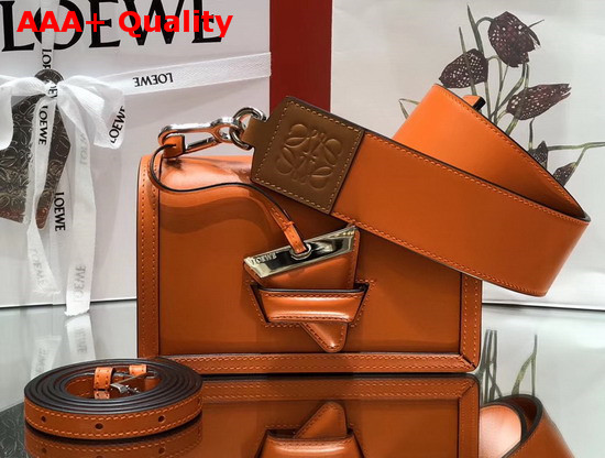 Loewe Barcelona Bag Orange Boxcalf Replica