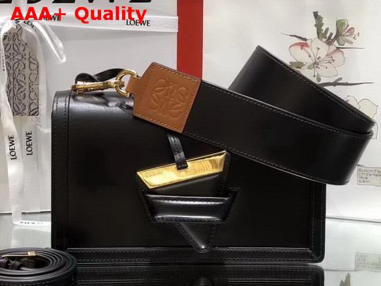 Loewe Barcelona Bag in Black Boxcalf Replica