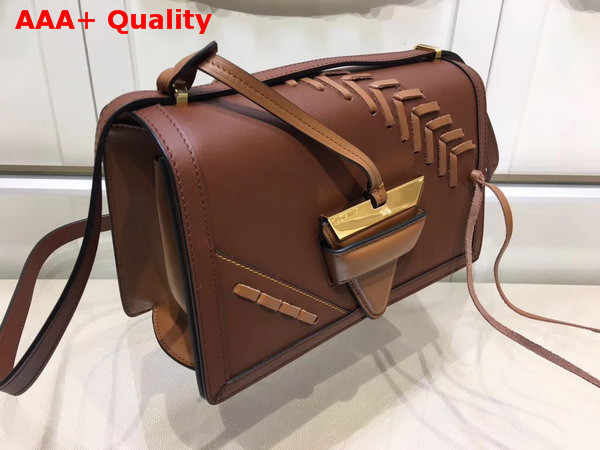 Loewe Barcelona Laced Large Bag Tan Calfskin Replica