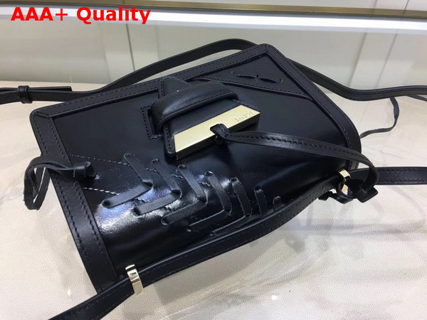 Loewe Barcelona Laced Small Bag Black Calfskin Replica