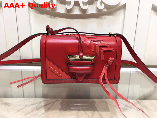 Loewe Barcelona Laced Small Bag Red Calfskin Replica