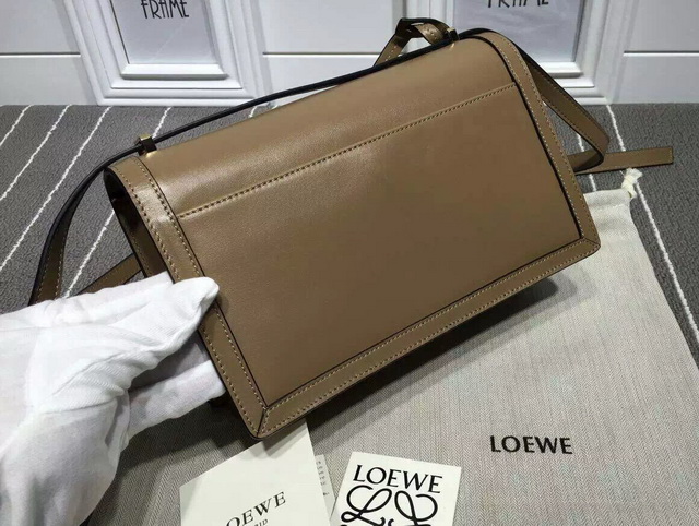 Loewe Barcelona Structured Bag Apricot Calf Leather for Sale