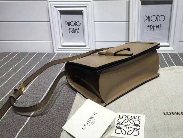 Loewe Barcelona Structured Bag Apricot Calf Leather for Sale