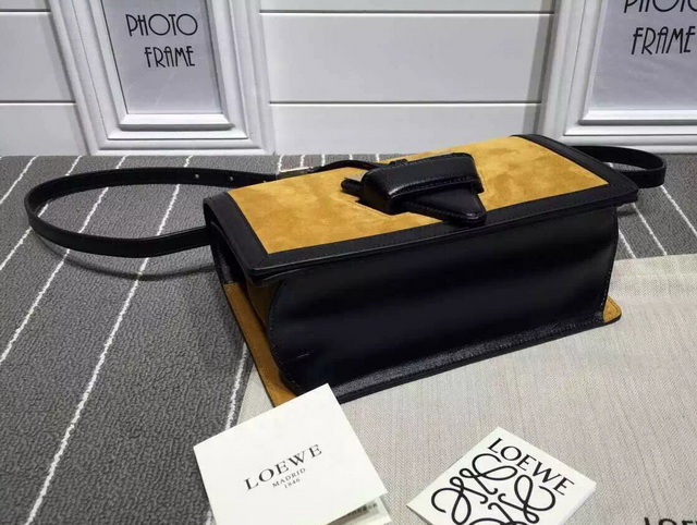 Loewe Barcelona Structured Bag Brown Suede Leather for Sale