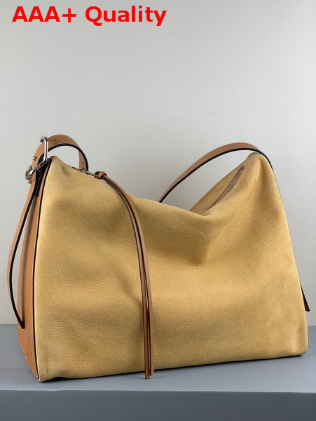 Loewe Berlingo Bag in Nubuck and Calfskin Gold Replica