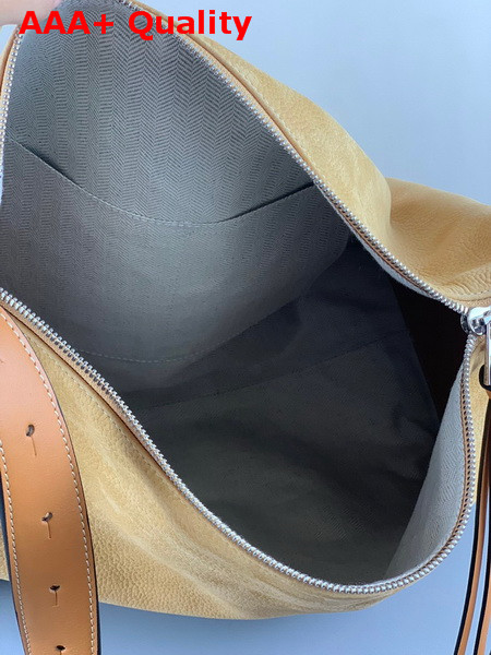 Loewe Berlingo Bag in Nubuck and Calfskin Gold Replica