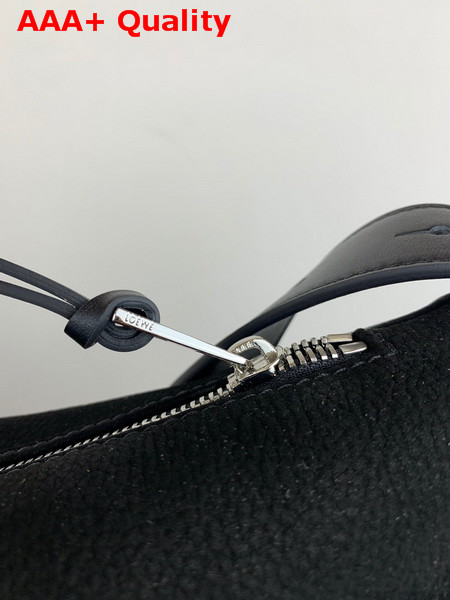 Loewe Berlingo Bag in Suede and Calfskin Black Replica