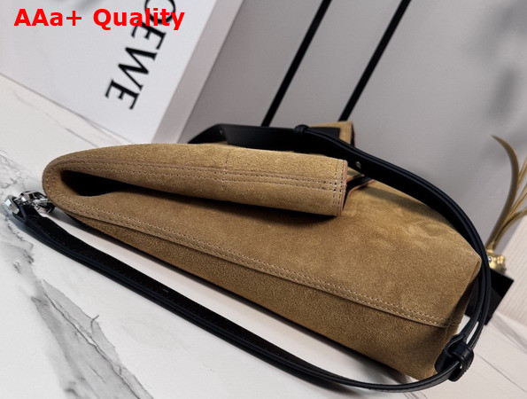 Loewe Bob Folded Tote in Tobacco Suede Replica