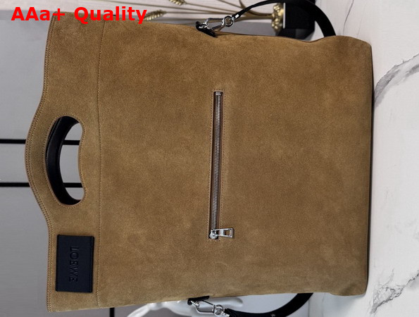 Loewe Bob Folded Tote in Tobacco Suede Replica