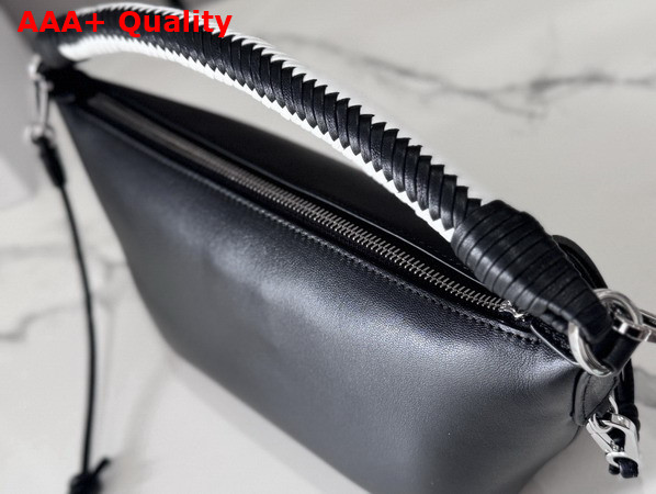 Loewe Cala Mini Bag in Mellow Nappa Lambskin Black and Soft White Replica