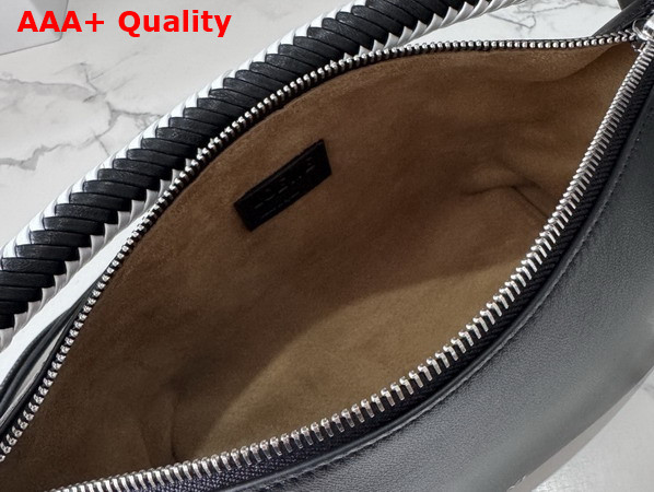 Loewe Cala Mini Bag in Mellow Nappa Lambskin Black and Soft White Replica