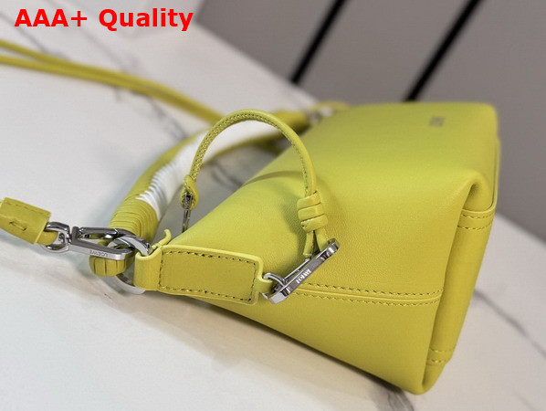 Loewe Cala Mini Bag in Mellow Nappa Lambskin Lemon and Soft White Replica