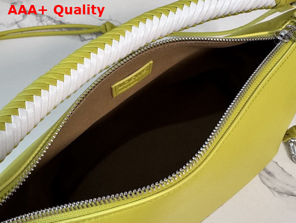 Loewe Cala Mini Bag in Mellow Nappa Lambskin Lemon and Soft White Replica