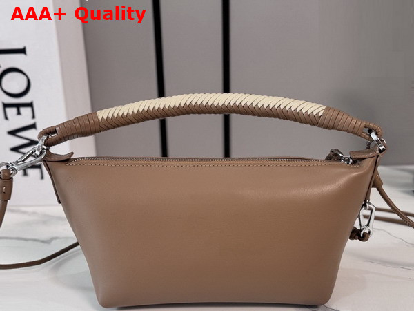 Loewe Cala Mini Bag in Mellow Nappa Lambskin Mocha and Beige Replica