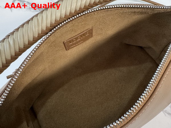 Loewe Cala Mini Bag in Mellow Nappa Lambskin Mocha and Beige Replica