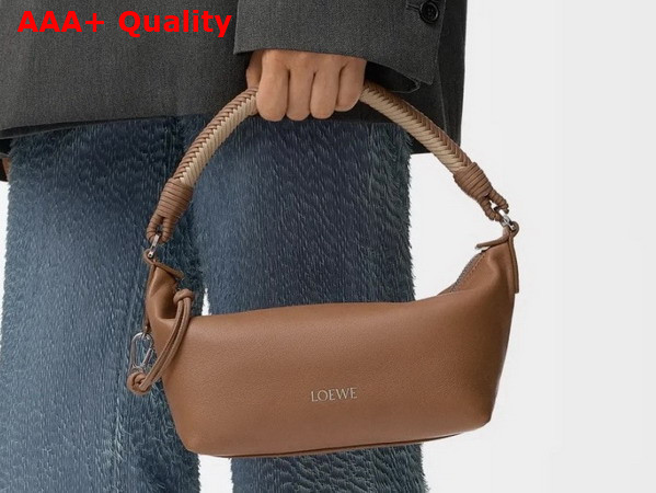 Loewe Cala Mini Bag in Mellow Nappa Lambskin Mocha and Beige Replica