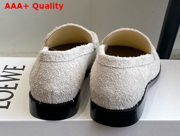 Loewe Campo Loafer in Beige Brushed Suede Replica