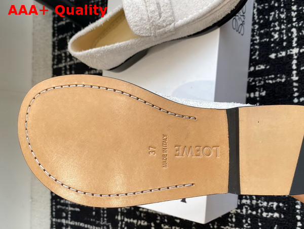 Loewe Campo Loafer in Beige Brushed Suede Replica