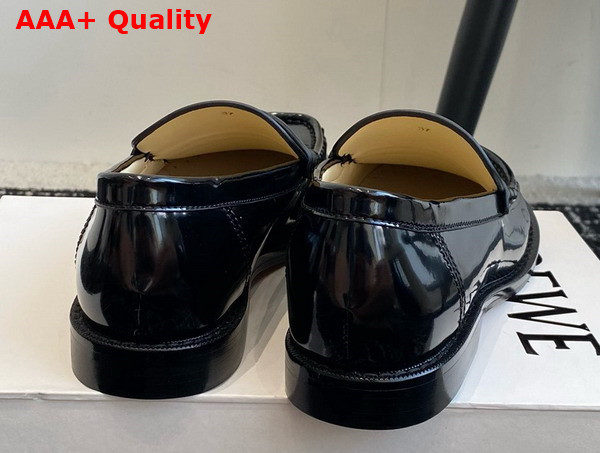 Loewe Campo Loafer in Black Brushed Calfskin Replica