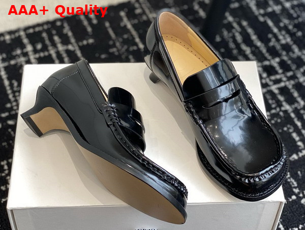 Loewe Campo Loafer in Black Calfskin Replica