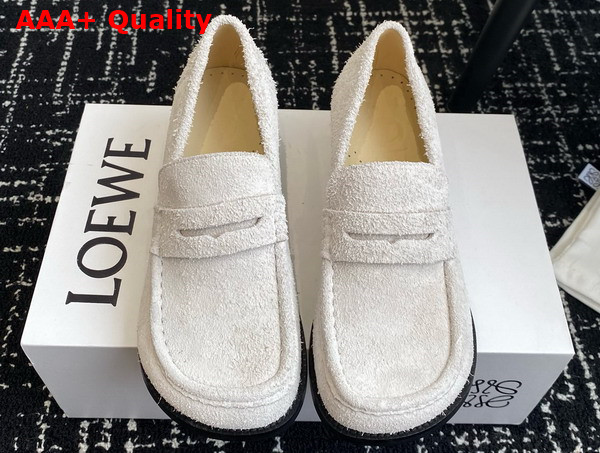 Loewe Campo Loafer in Brushed Suede Beige Replica