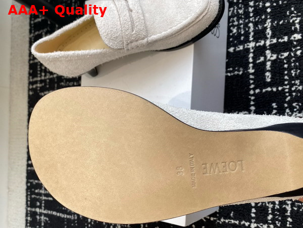 Loewe Campo Loafer in Brushed Suede Beige Replica