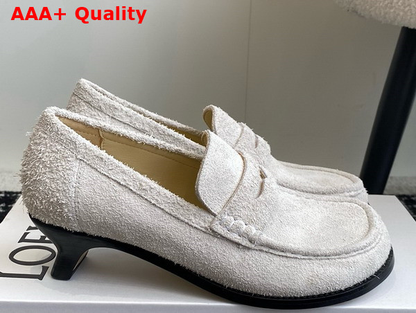 Loewe Campo Loafer in Brushed Suede Beige Replica