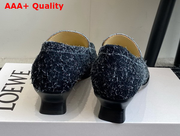 Loewe Campo Loafer in Brushed Suede Charcoal Replica