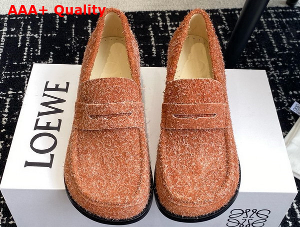 Loewe Campo Loafer in Brushed Suede Tan Replica