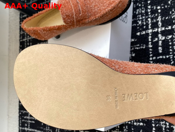 Loewe Campo Loafer in Brushed Suede Tan Replica