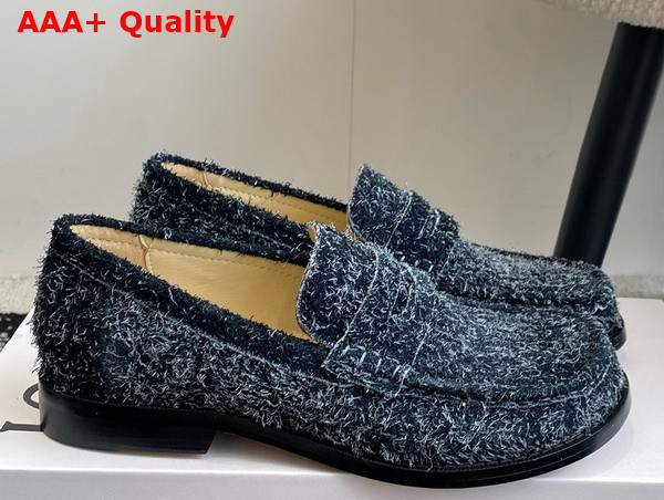 Loewe Campo Loafer in Charcoal Brushed Suede Replica