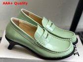 Loewe Campo Loafer in Light Green Calfskin Replica