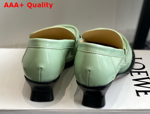 Loewe Campo Loafer in Light Green Calfskin Replica