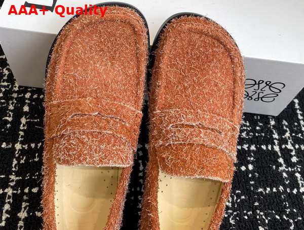 Loewe Campo Loafer in Tan Brushed Suede Replica