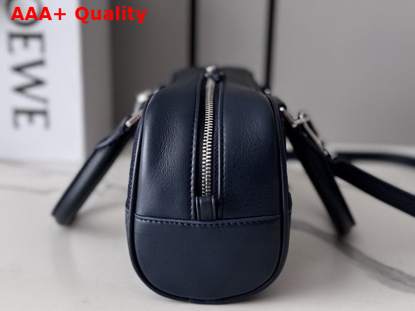 Loewe Cats Amazona 23 Cropped Bag in Blue Embroidered Denim Replica