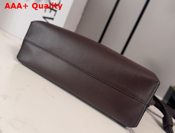 Loewe Cats Medium Flamenco Clutch in Chocolate Nappa Calfskin Replica
