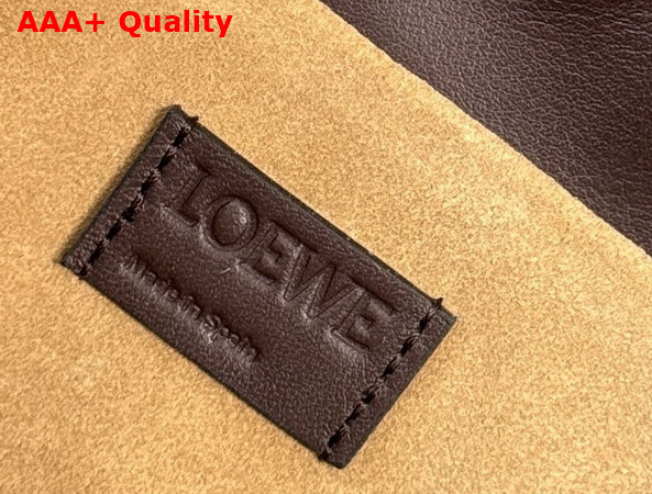 Loewe Cats Mini Flamenco Clutch in Nappa Calfskin Chocolate Replica