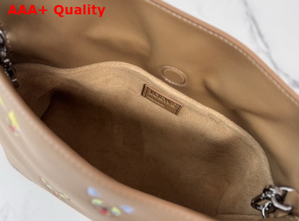 Loewe Cats Mini Flamenco Clutch in Nappa Calfskin Mocha Replica